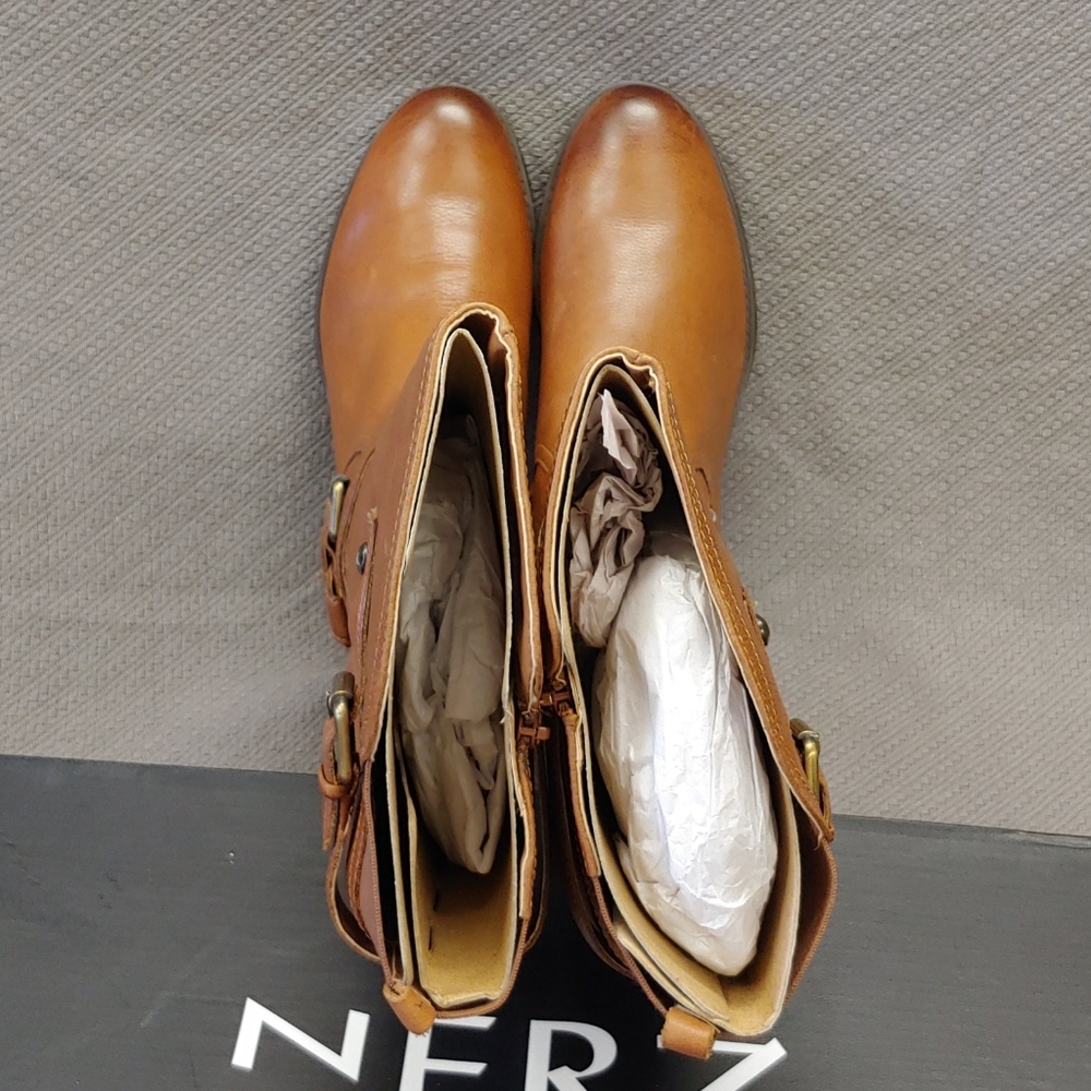Naturalizer Jordan Leather Boot Banana Bread-12 - Picture 3 of 16